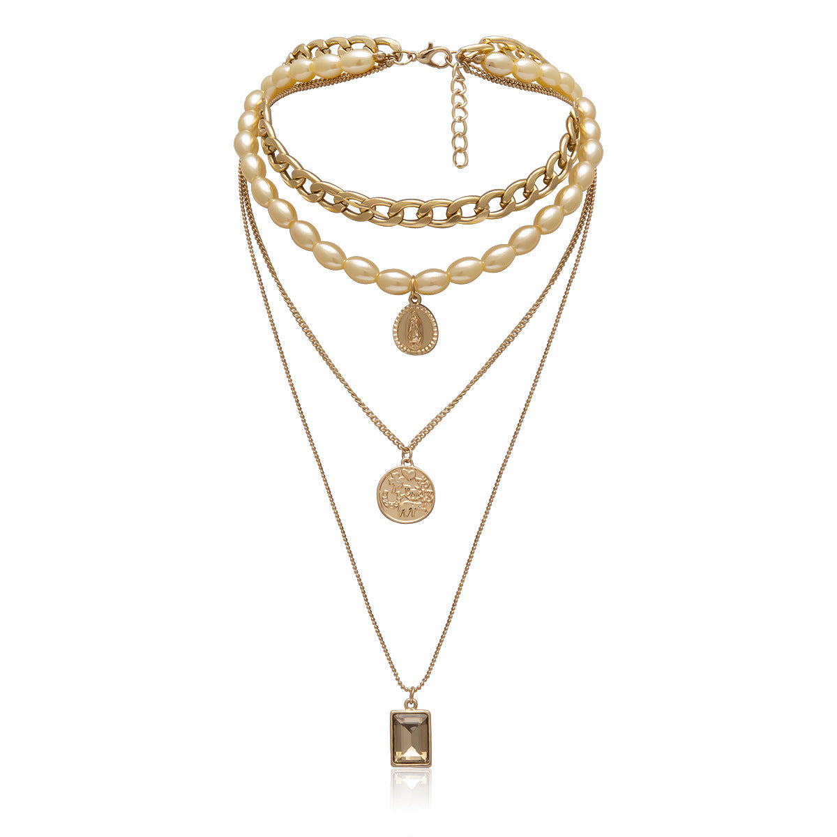 MyJewels™ - Golden Glamour Multi-Layer Necklace