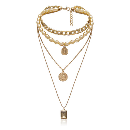 MyJewels™ - Golden Glamour Multi-Layer Necklace