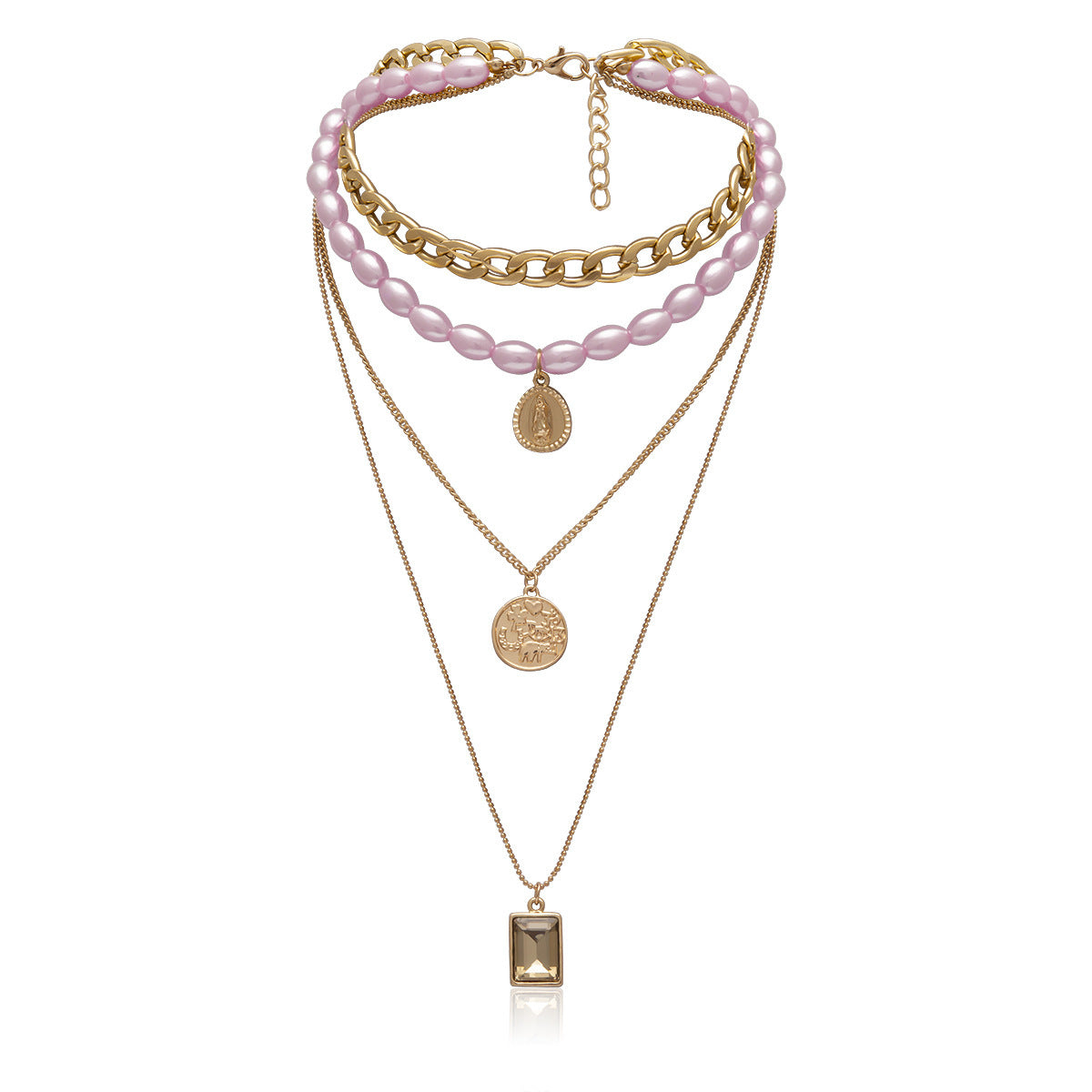 MyJewels™ - Golden Glamour Multi-Layer Necklace