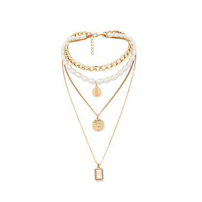 MyJewels™ - Golden Glamour Multi-Layer Necklace