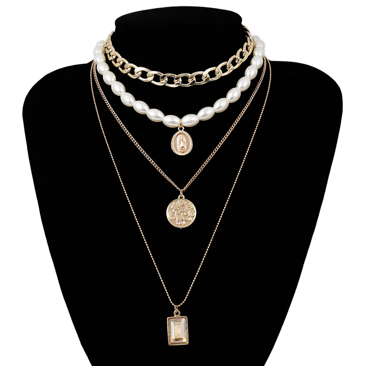 MyJewels™ - Golden Glamour Multi-Layer Necklace