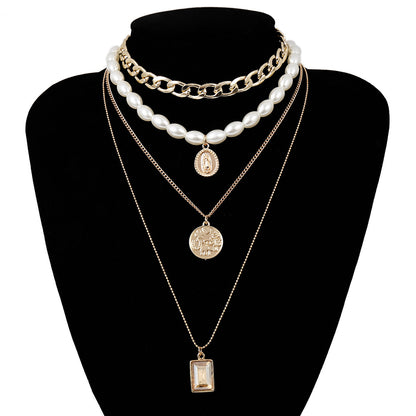 MyJewels™ - Golden Glamour Multi-Layer Necklace