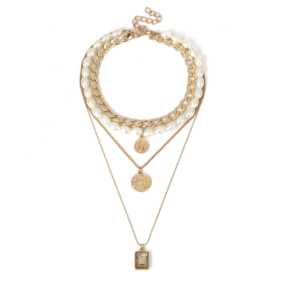 MyJewels™ - Golden Glamour Multi-Layer Necklace