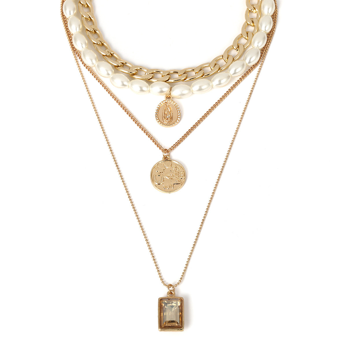 MyJewels™ - Golden Glamour Multi-Layer Necklace