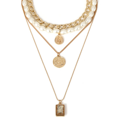 MyJewels™ - Golden Glamour Multi-Layer Necklace