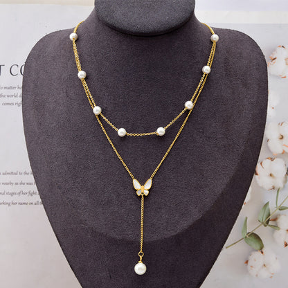 Butterfly Women's™ - Golden Pearl Chain