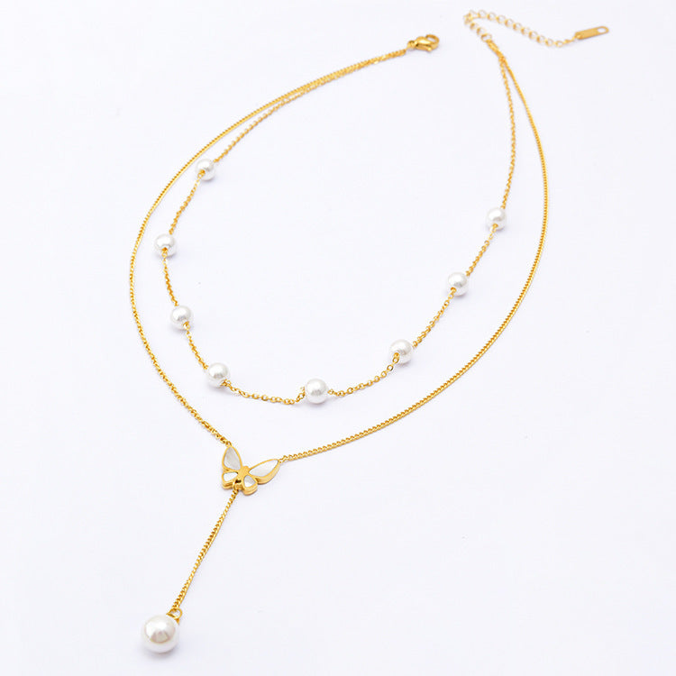 Butterfly Women's™ - Golden Pearl Chain