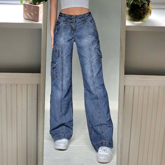 LOAKY™ - High Waisted Cargo Jeans