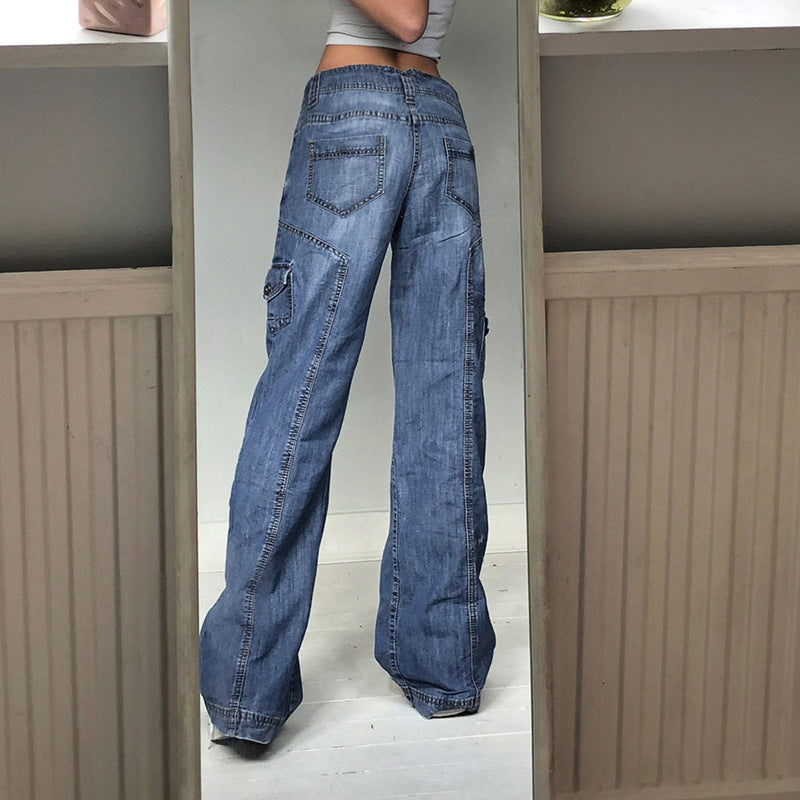 LOAKY™ - High Waisted Cargo Jeans