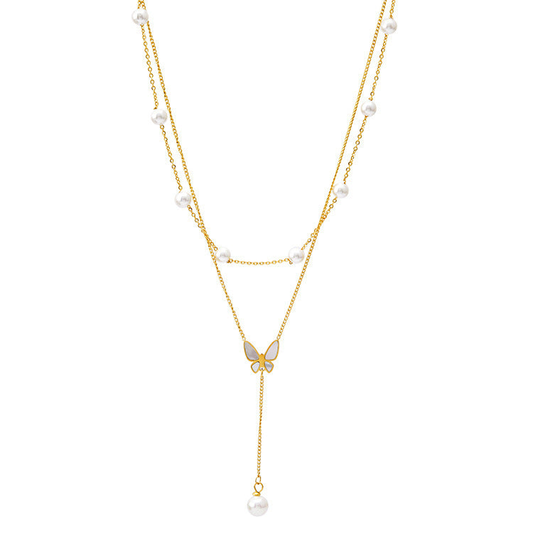 Butterfly Women's™ - Golden Pearl Chain